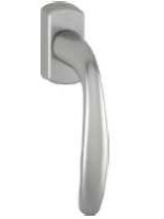 Poignée standard inox avec 1 carré de 7x35 et 2 vis M5x45