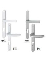 Double béquille sur plaque inox avec 2 vis M4x80