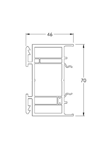 Elargisseur de 40 mm - Beige RAL 1015