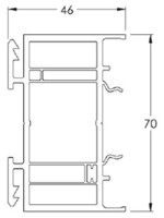 Elargisseur de 40 mm - Gris Grainé RAL 7016