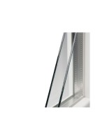 Fenêtre PVC 1 vantail à la française blanche pour tableau 75 x 40 cm tirant gauche