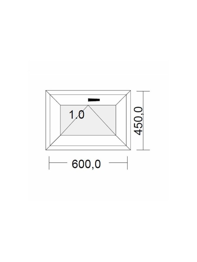 Châssis à soufflet PVC blanc pour tableau 45 x 60 cm