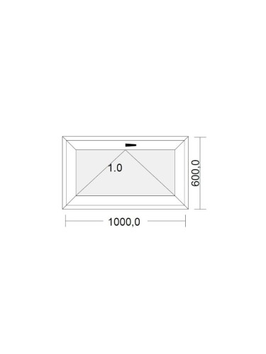 Châssis à soufflet PVC blanc pour tableau 60 x 100 cm