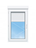 Fenêtres PVC 1 vantail Ouvrant à la française Blanche et volet