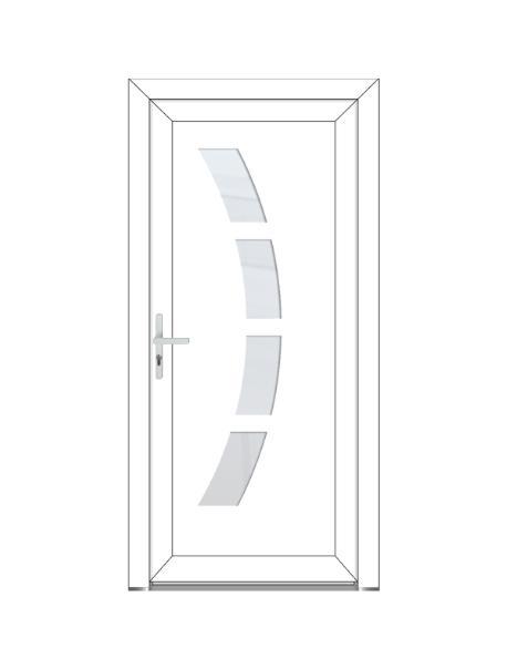SALOME Porte classique - style contemporaine PVC