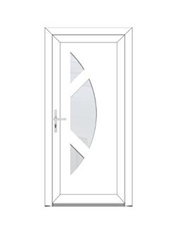 SOLENE Porte classique - style contemporaine PVC