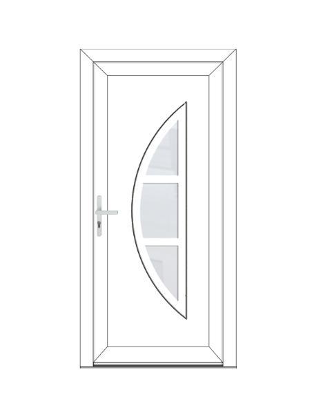 COLINE Porte classique - style contemporaine PVC