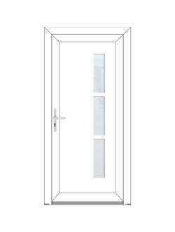JULINE Porte classique - style contemporaine PVC