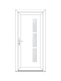 JULINE Porte classique - style contemporaine PVC