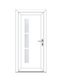 JULINE Porte classique - style contemporaine PVC