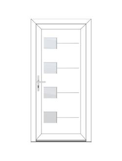 ARIELLE Porte classique - style contemporaine PVC