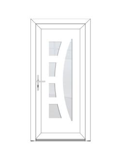 ALINE Porte classique - style contemporaine PVC