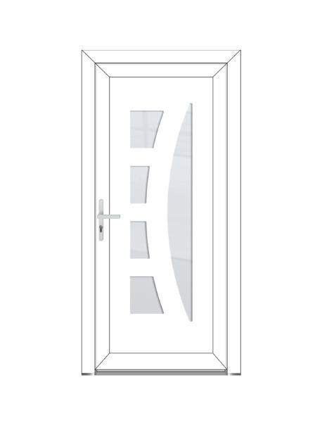 ALINE Porte classique - style contemporaine PVC