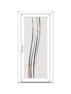 LOREN Porte classique - style glass PVC