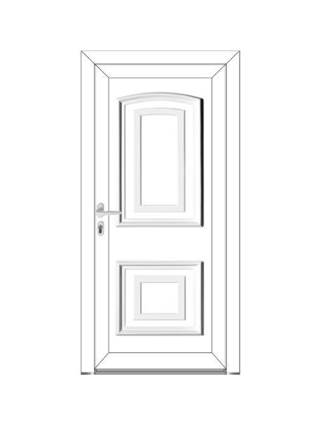 BIRDY Porte entrée élégance - style tradition PVC