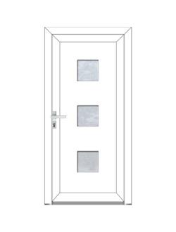 CARELIA  Porte entrée élégance - style CONTEMPORAINE PVC