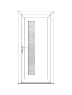 BELLA Porte entrée élégance - style CONTEMPORAINE PVC