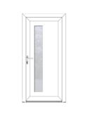 BELLA Porte entrée élégance - style CONTEMPORAINE PVC