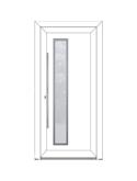 BELLA Porte entrée élégance - style CONTEMPORAINE PVC