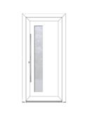 BELLA Porte entrée élégance - style CONTEMPORAINE PVC