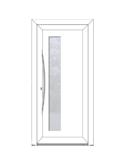 BELLA Porte entrée élégance - style CONTEMPORAINE PVC