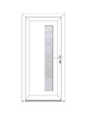BELLA Porte entrée élégance - style CONTEMPORAINE PVC