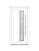 BELLA Porte entrée élégance - style CONTEMPORAINE PVC