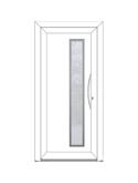 BELLA Porte entrée élégance - style CONTEMPORAINE PVC