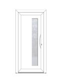 BELLA Porte entrée élégance - style CONTEMPORAINE PVC