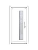 BELLA Porte entrée élégance - style CONTEMPORAINE PVC