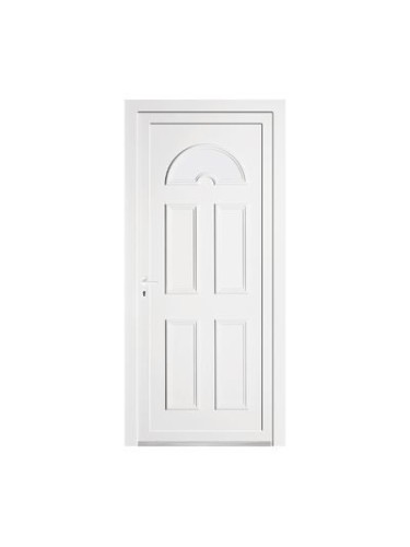 Porte d’entrée PVC NAPY sur mesure – Panneau plein traditionnel mouluré – Gamme Tradition