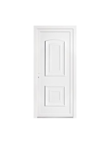 Porte d’entrée PVC BIRDY – Panneau plein mouluré – Gamme Élégance Tradition