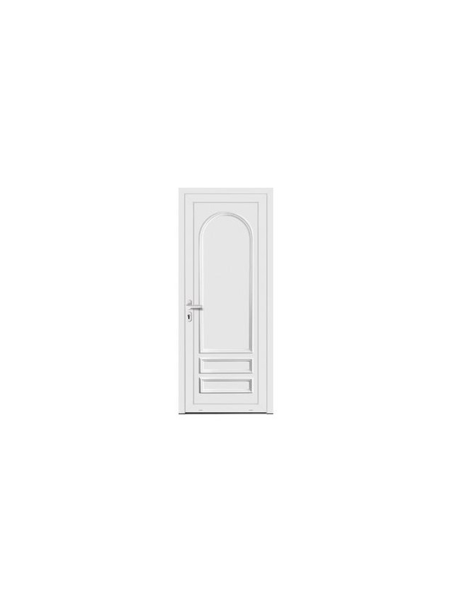 Porte d’entrée PVC MOLY – Panneau plein mouluré – Gamme Élégance Tradition