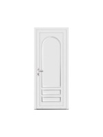 Porte d’entrée PVC MOLY – Panneau plein mouluré – Gamme Élégance Tradition