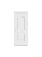 Porte d’entrée PVC DIPSY – Panneau plein mouluré – Gamme Élégance Tradition