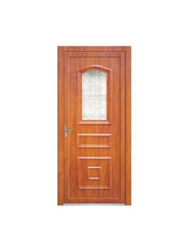 Porte d’entrée PVC DIPSY Vitrée – Panneau mouluré & vitrage Delta – Gamme Élégance Tradition