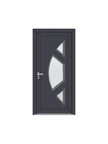 Porte d’entrée PVC contemporaine LICEA sur mesure – Gamme Élégance