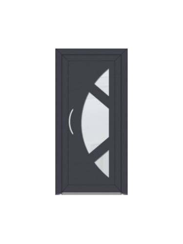 Porte d’entrée PVC contemporaine LICEA sur mesure – Gamme Élégance