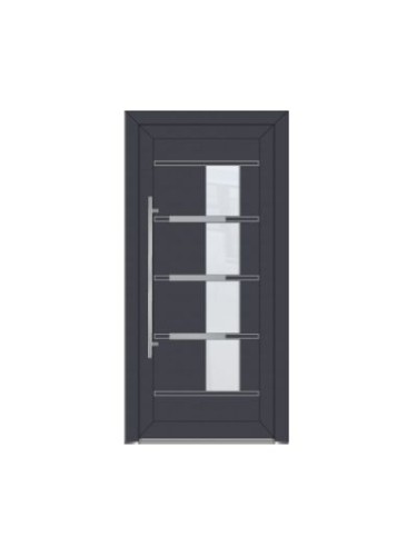 Porte d’entrée PVC contemporaine LUCE sur mesure – Gamme Élégance PE70