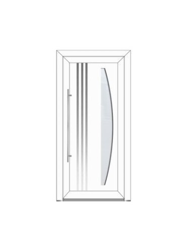 Porte d’entrée PVC contemporaine CYBELINE sur mesure – Gamme Élégance PE70
