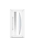 Porte d’entrée PVC contemporaine CYBELINE sur mesure – Gamme Élégance PE70