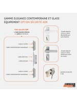 Porte d’entrée PVC contemporaine CARLO sur mesure – Gamme Élégance