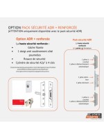 Porte d’entrée PVC contemporaine CARLO sur mesure – Gamme Élégance