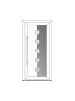 Porte d’entrée PVC contemporaine CARLO sur mesure – Gamme Élégance