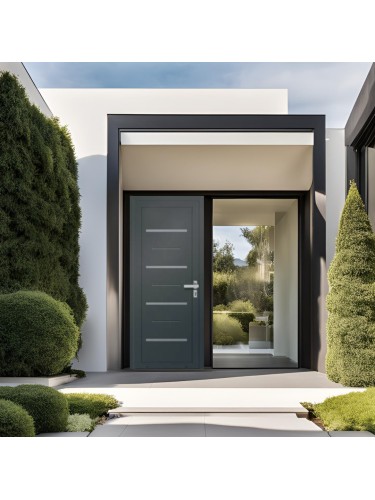 Porte d’entrée PVC contemporaine NINA sur mesure – Gamme Élégance