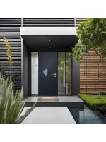 Porte d’entrée PVC contemporaine VERA sur mesure – Gamme Élégance