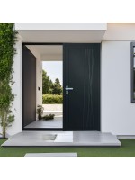 Porte d’entrée PVC contemporaine TILA sur mesure – Gamme Élégance