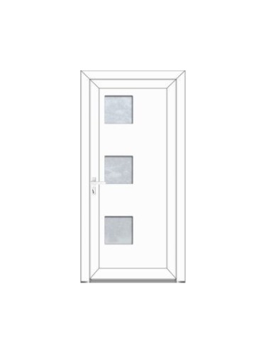 ELISA - Porte d'entrée PVC Elégance sur mesure- Style contemporaine