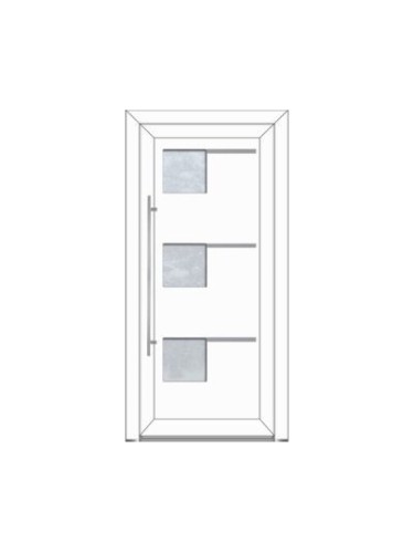 ELISA - Porte d'entrée PVC Elégance sur mesure- Style contemporaine