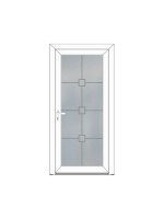 Porte d’entrée PVC CAPUCINE Style Glass – Vitrage dépoli décor harmonieux – Gamme Élégance Style Glass